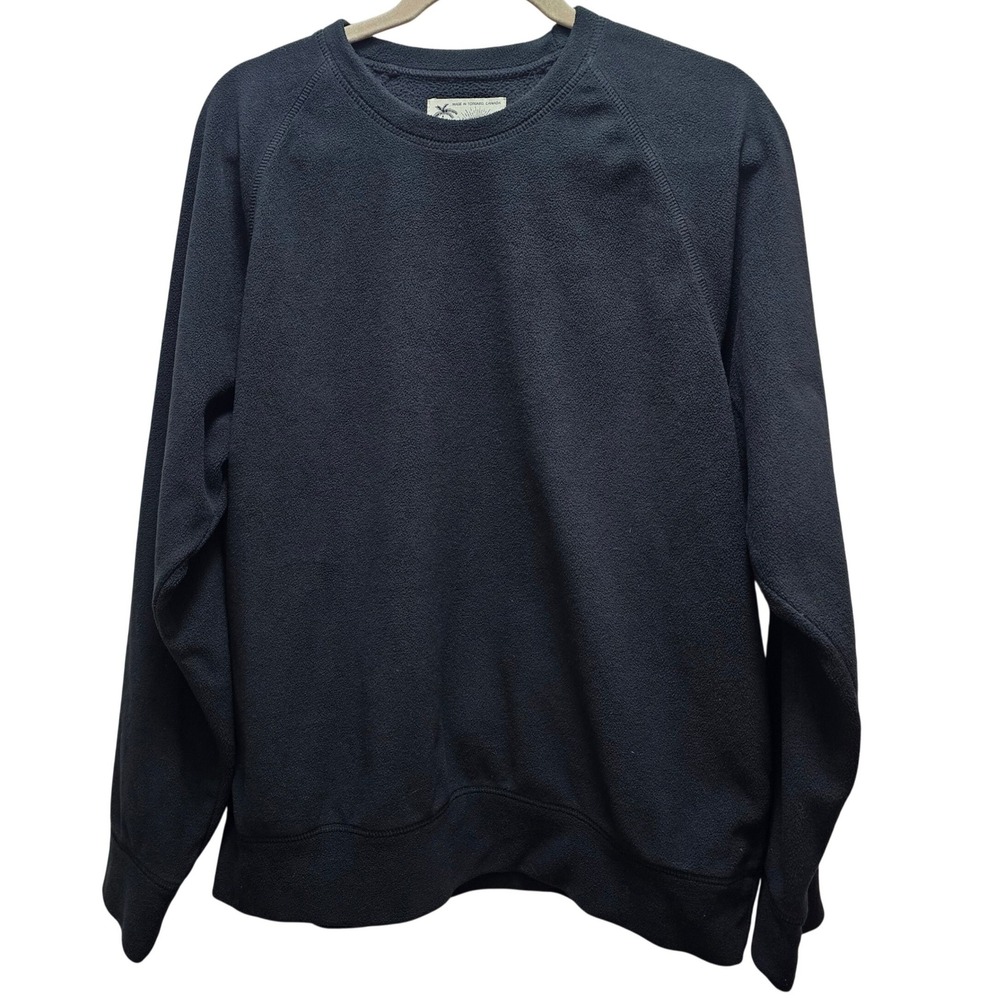 Bather Mens Recycled Polyester Fleece Crewneck Sweatshirt Black Size L Canada